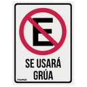 LIN-03 | Letrero de señalización 'NO ESTACIONARSE', 25 x 34 cm