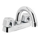 M-050 | Mezcladora 4' para lavabo, cuello curvo, cartucho cerámico