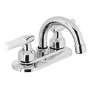 M-050I | Mezcladora 4' para lavabo, cuello curvo, manerales cono