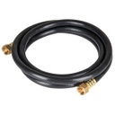 MGAN-10 | Manguera para gas 3/8' flexible negra de 1 m, con conexión