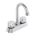 MP-060 | Mezcladora plástica 4' p/lavabo, cuello tipo bar, hex Basic