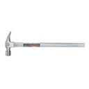 MTR-20F | Martillo tubular pulido 20oz cara fresada, uña recta, Truper