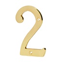 NUCH-2 | Número 2 de latón sólido 4', Hermex
