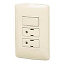 PA-APCO-I3 | Placa armada 2 contactos e interruptor,marfil,línea Italiana