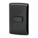 PA-APSE-EIN | Placa armada 1 interruptor escalera, negro, línea Italiana