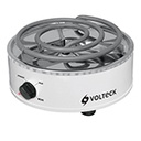 PAEL-1R | Parrilla eléctrica redonda de resistencia, blanca, Volteck
