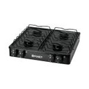 PAGA-4N | Parrilla de gas de sobreponer 4 quemadores, negra, Foset
