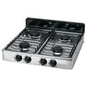 PAGA-4X | Parrilla de gas de sobreponer 4 quemadores, inox, Foset