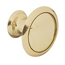 PER-072 | Perilla metálica estilo 'Moderno', latón brillante, Hermex