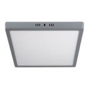 PLA-221L | Luminario LED cuadrado tipo plafón 24 W, gris, luz de día