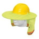 PROCA-V | Protector solar plegable para casco, verde con reflejante