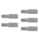 PUDE-5127 | Estuche con 5 puntas torx T27 largo 1', Truper Expert