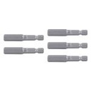 PUDE-7231 | Estuche con 5 puntas hexagonales de 5/16mm largo 2', Expert