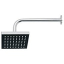 R-404 | Regadera cuadrada ABS 6' acabado cromo con brazo, Foset