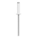 R-46BB | Bolsa c/50 remaches 1/8'x3/8' blancos de aluminio, ala 1/4'