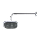 R-510 | Regadera cuadrada plato ancho 6' brazo inox a muro, Aero