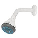 R-516 | Regadera plástica redonda 2-1/2' gris-blanca, Foset Basic