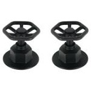 TBMR-61M | Juego de 2 manerales para regadera, volante, negro, Tubig