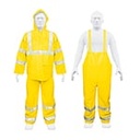 TRA-REF-L | Conjunto impermeable doble capa amarillo con reflejante, G