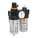 UNI-LL-1/4 | Filtro y regulador de aire con módulo de lubricación, Truper