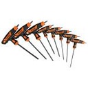TORX-8TLX | Juego de 8 llaves torx extralargas con mango T, Truper