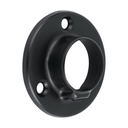 BTR-3N | Brida negra para tubo redondo de closet, Hermex