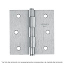 BC-203PP | Bisagra cuadrada 2', cromo mate, cabeza plana, Basic