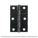 BR-106 | Bisagra rectangular 1' negra, Hermex