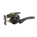 CEMA-6BB | Cerradura manija 'Milán' p/baño, negro, cil latón, Basic