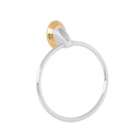 AQA-87G | Toallero argolla metálico acabado cromo-oro, Foset Aqua