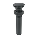 CE-226SM | Contra p/lavabo, 1-1/4', sin rebosadero, hongo, latón, negro