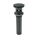 CE-226M | Contra p/lavabo, 1-1/4', con rebosadero, hongo, latón, negro