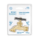 LLJ-110ZB | Llave p/manguera, de zamac 100g, 1/2', blíster, BASIC