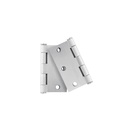 BC-303PB | Bolsa c/2 bisagras cuadradas de 3' acero cromo mate, plana