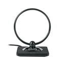 ANIN-28 | Antena de interior para TV HD, tipo aro, 28 dB, VOLTECK