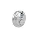 CA-70C | Candado circular acero inox, cilindro latón, 70 mm