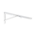 MEP-16B | Ménsula plegable de acero blanca 8' x 16', FIERO